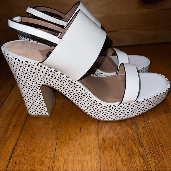 ZAC Zac Posen Virginia Block Platform Heel Slingback Sandals New In Box NWT - Picture 3 of 11